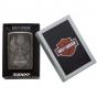 Zippo Harley Davidson Black Ice Eagle Logo Lighter